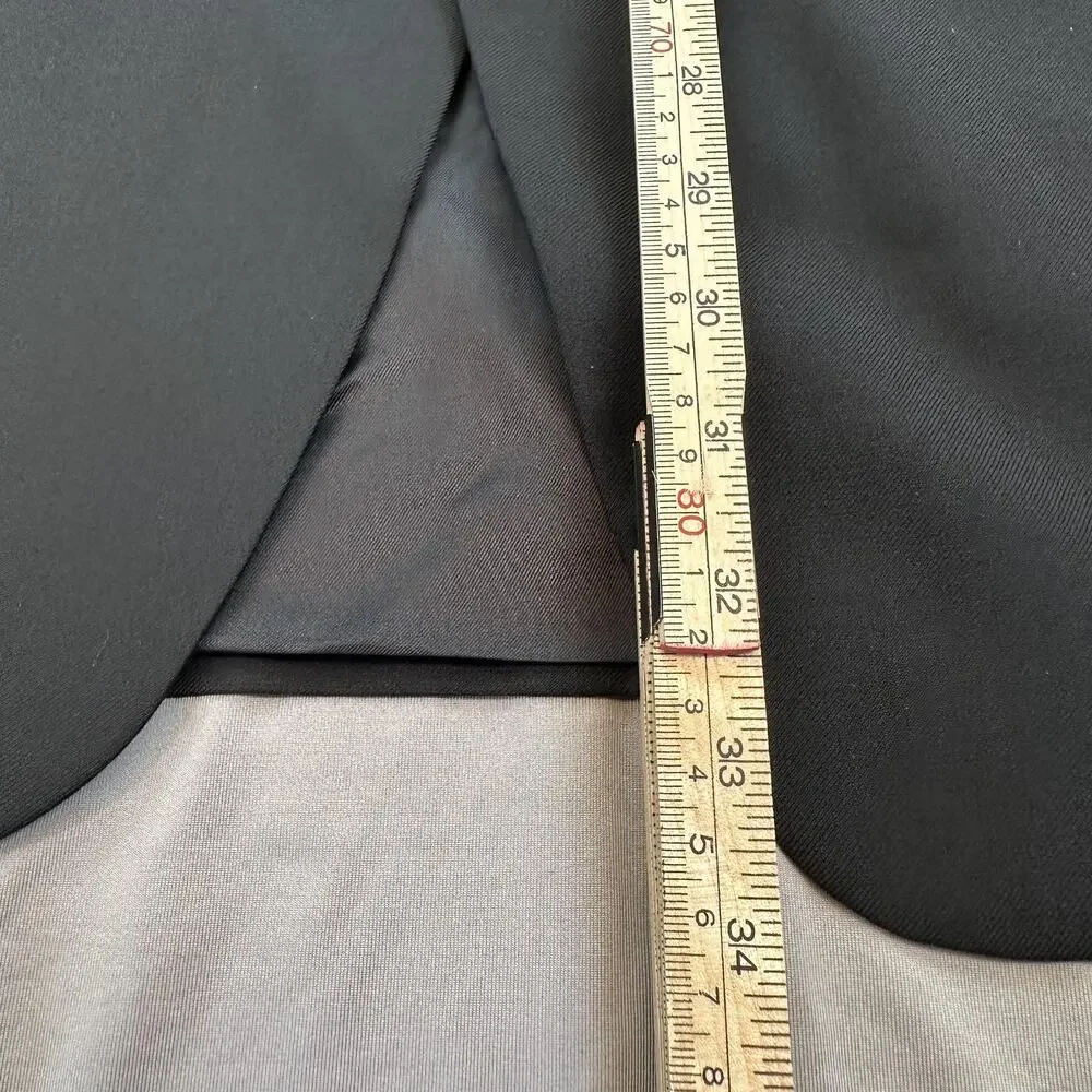 Lauren Ralph Lauren Blazer Mens 42L Black Wool Cashmere Sport Coat 3 Button